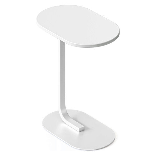 Rapidline Selene Side Table 560 x 340mm Natural White / White