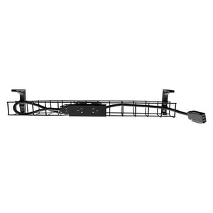 Rapidline Single Tier Cable Basket Kit 1250mm 2 GPO 2m Interconnecting Lead Black