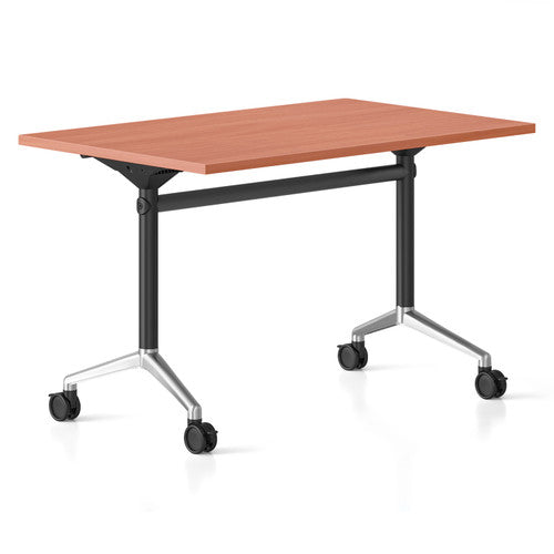 Rapidline Typhoon Flip Top Table 1200 x 600mm Cherry / Black Aluminium