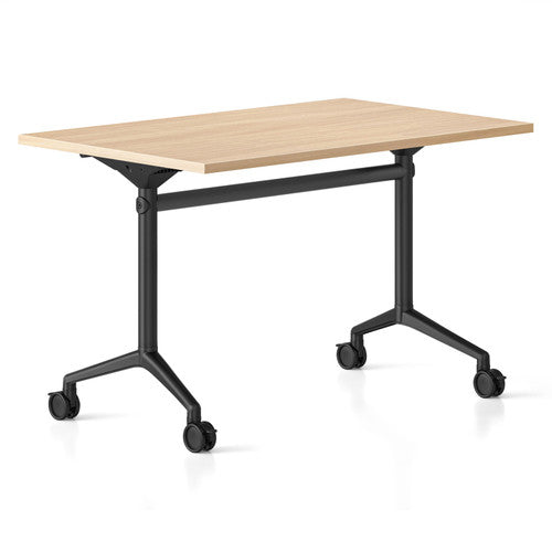Rapidline Typhoon Flip Top Table 1200 x 600mm Natural Oak / Black