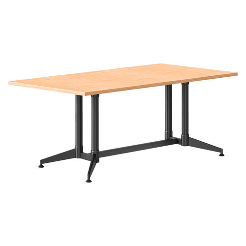 Rapidline Typhoon Meeting and Boardroom Table 1800 x 750mm Beech / Black