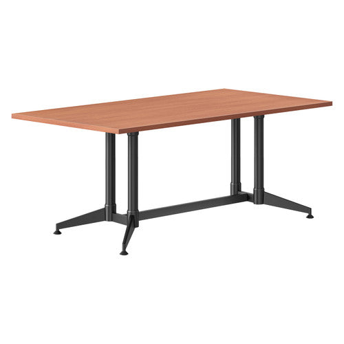 Rapidline Typhoon Meeting and Boardroom Table 1800 x 750mm Cherry / Black