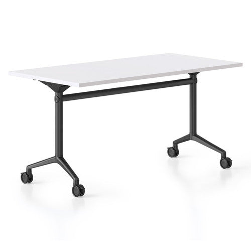 Rapidline Typhoon Flip Top Table 2100 x 750mm Natural White / Black