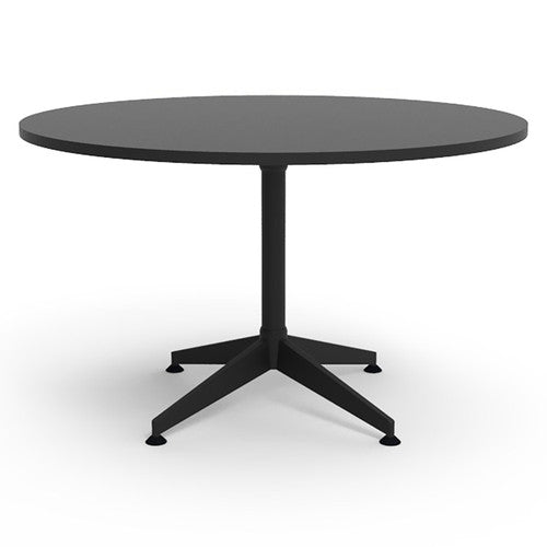 Rapidline Typhoon 4 Star Round Meeting Table 1200mm Diameter Black / Black