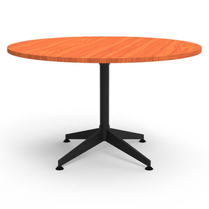 Rapidline Typhoon 4 Star Round Meeting Table 1200mm Diameter Cherry / Black
