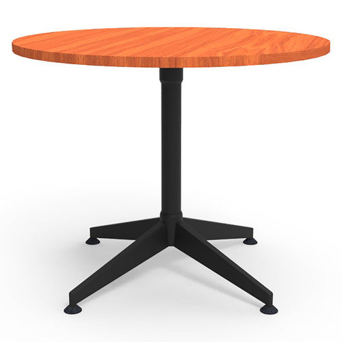 Rapidline Typhoon 4 Star Round Meeting Table 900mm Diameter Cherry / Black