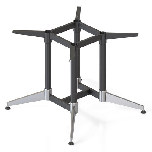 Rapidline Frame Only Black with Polished Aluminium for Typhoon Round Meeting Table