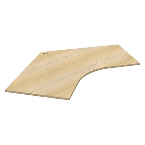 Rapidline Deluxe Infinity 120 Degree Workstation Top 1200 x 1200 x 750 x 25mm Natural Oak