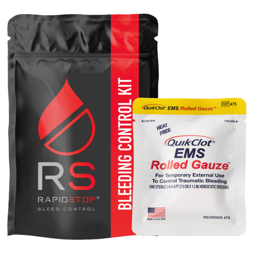 RapidStop Bleeding Control Kit Plastic Pouch Small