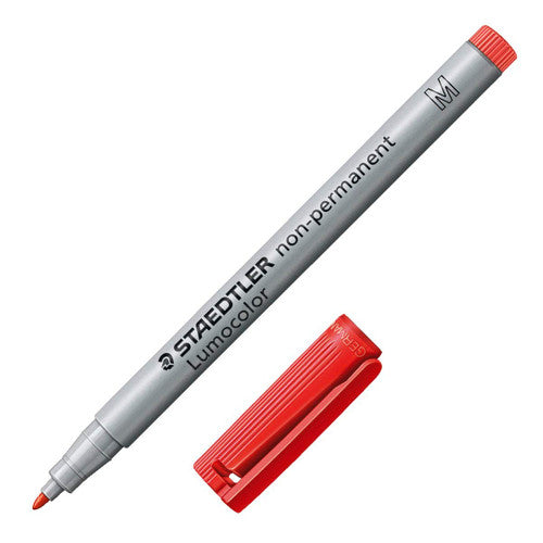 Staedtler Lumocolor Non-Permanent Pen Medium Red Box of 10 315-2