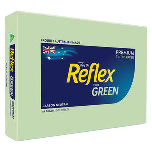 Reflex Colours Copy Paper A4 80gsm Green Pack of 500