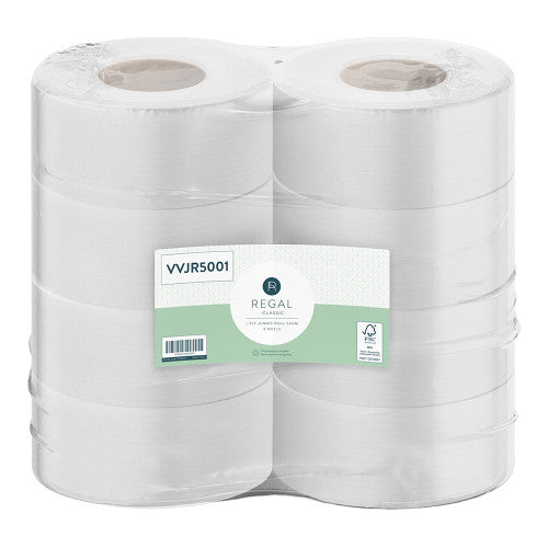 Regal Classic 1 Ply Jumbo Roll 500m Pack of 8