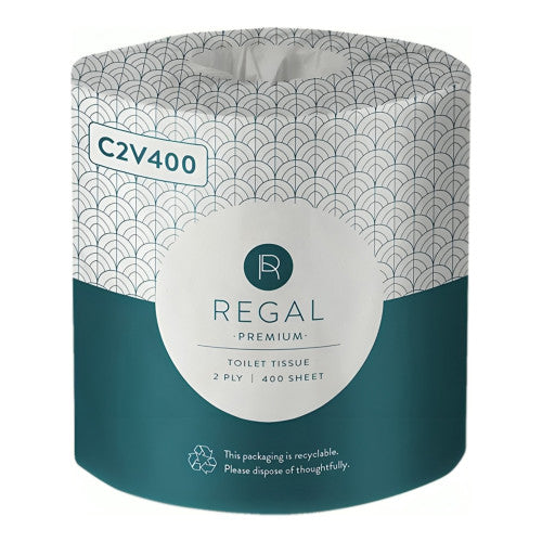 Regal Premium 2 Ply Toilet Tissue 400 Sheets Pack of 48