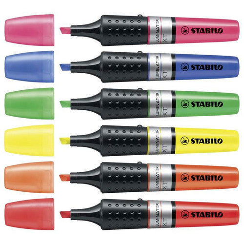 Stabilo Luminator Highlighter Wallet of 6 Assorted Colours