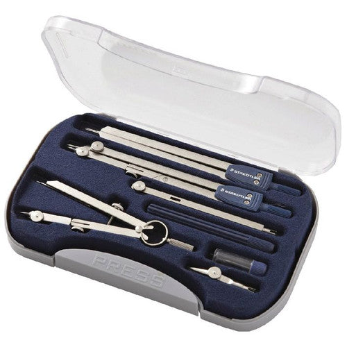 Staedtler Arco Compass Set 7 Pieces in Hard Plastic Case 559 09