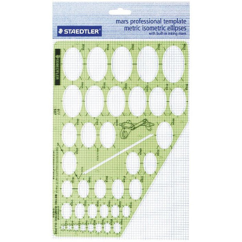 Staedtler Mars Professional Metric Template Isometric Ellipses 977 507