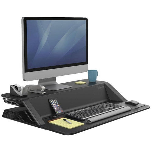 Fellowes Sit-Stand Workstation Lotus Black