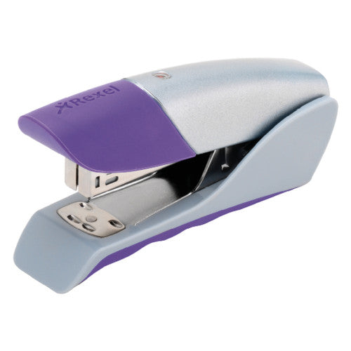 Rexel Gazelle Half Strip Stapler Purple