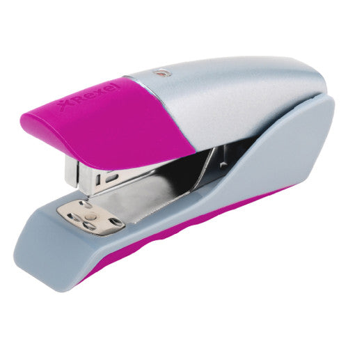 Rexel Gazelle Half Strip Stapler Pink