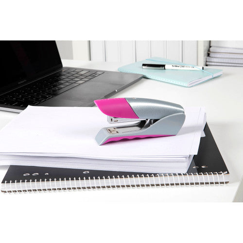 Rexel Gazelle Half Strip Stapler Pink