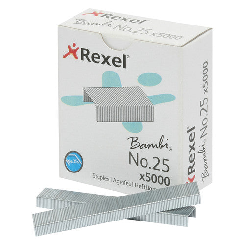 Rexel Bambi No. 25 Staples Box of 5000
