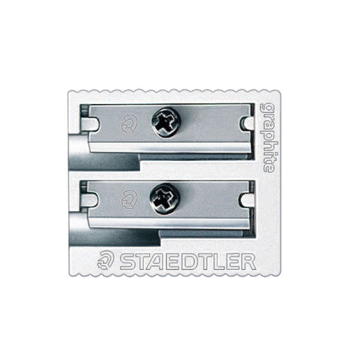 Staedtler Double Hole Metal Sharpener 10 Blistercards 510 20 BK1