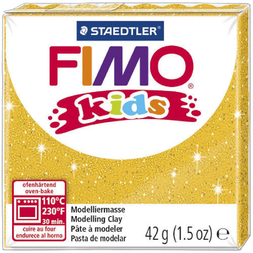 Fimo Kids Modelling Clay Glitter Gold