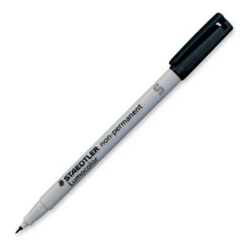 Staedtler Lumocolour Non-Permanent Pen Superfine Black Box of 10 311-9