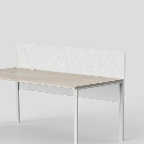 SANA Altitude Dual Above and Below Desk Screen 1800 x 12 x 600mm Frost