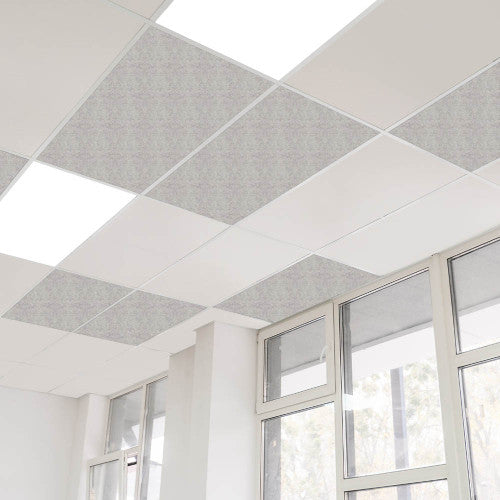 Sana Drop In Acoustic PET Ceiling Tile 1195 x 595 x 12mm Mushroom Pack of 8