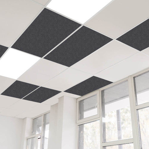 Sana Drop In Acoustic PET Ceiling Tile 1195 x 595 x 12mm Shadow Pack of 8