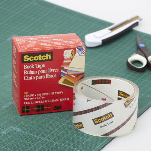 Scotch 845-200 Book Tape 50.8mm x 13.7m Clear