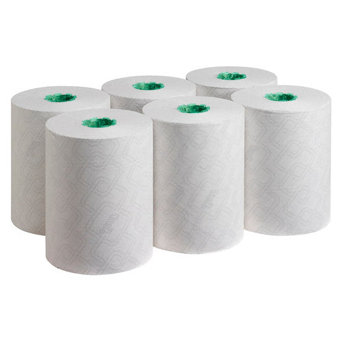 Scott Printed Hard Roll Paper Towel 305m White Pack of 6