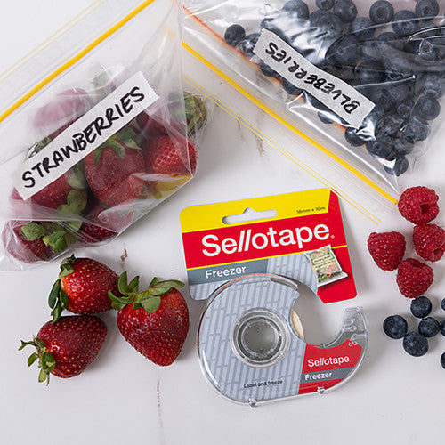 Sellotape Freezer Tape Roll with Dispenser 18mm x 10m Pack of 8 – view 3