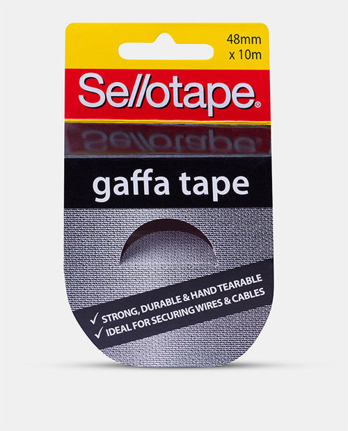 Sellotape Gaffa Tape 48mm x 10m Black Pack of 6