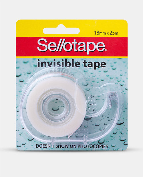 Sellotape Invisible Tape with Dispenser 18mm x 25m Pack of 8 – view 2