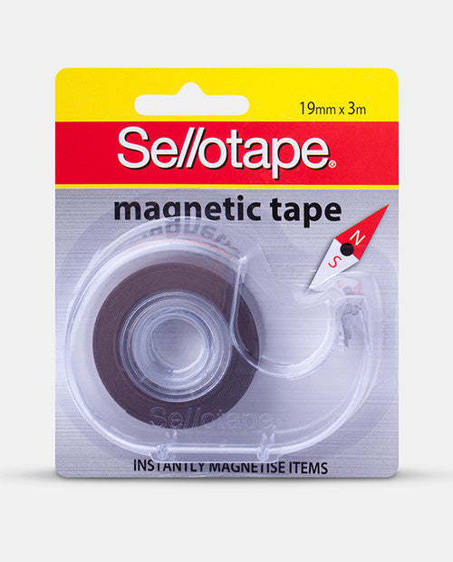 Sellotape Magnetic Tape with Dispenser 19mm x 3m Pack of 6