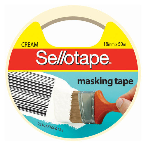 Sellotape Masking Tape 18mm x 50m Pack of 12