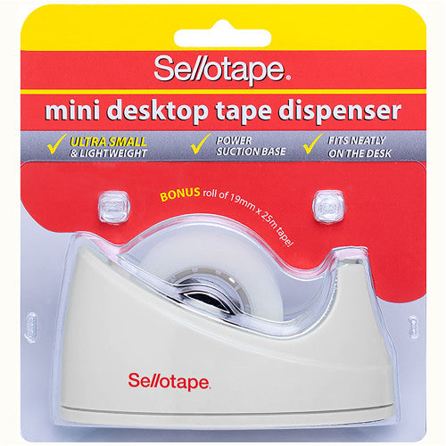 Sellotape Mini Desktop Dispenser White or Black – view 2
