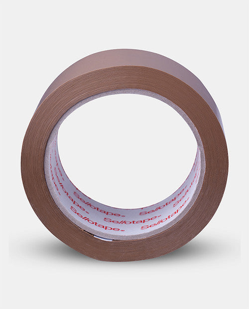 Sellotape Packaging Tape 767 Hot Melt 48mm x 75m Brown Carton of 48