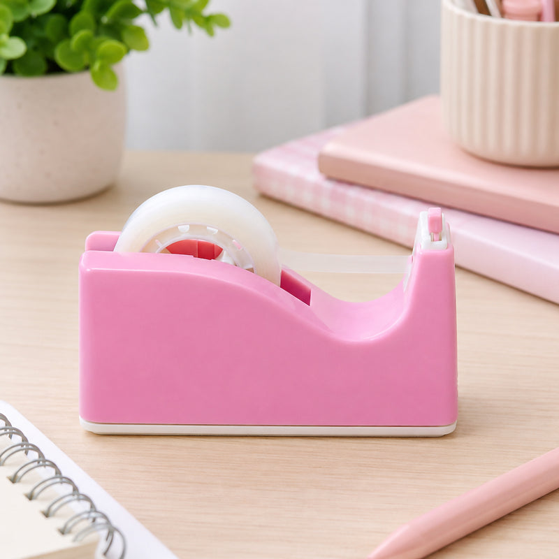 Sellotape Safety Tape Dispenser Mini Pink with Invisible Tape – view 6
