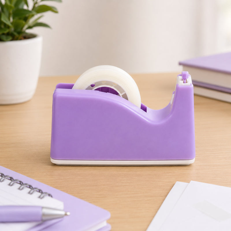 Sellotape Safety Tape Dispenser Mini Purple with Invisible Tape – view 6