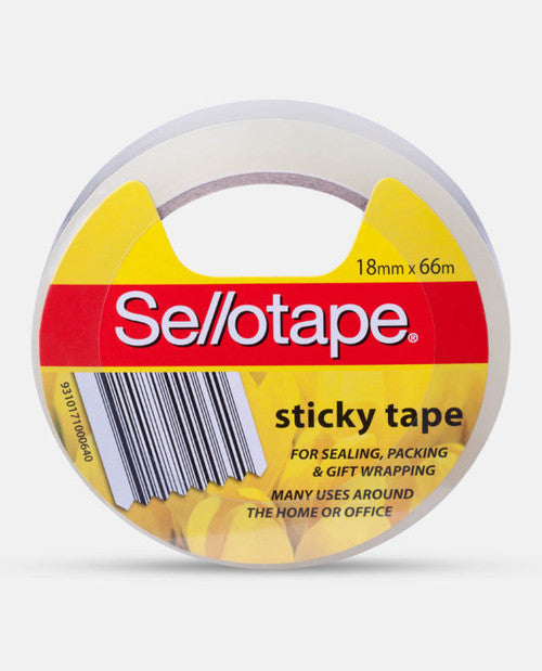 Sellotape Sticky Tape Roll Large 18mm x 66m Pack of 8