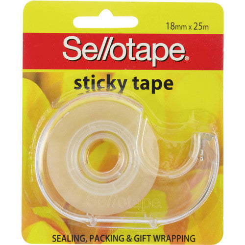 Sellotape Sticky Tape with Dispenser 18mm x 25m Display of 28 – view 2