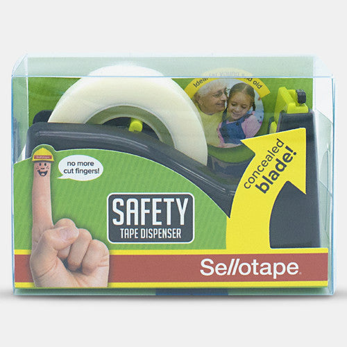 Sellotape Mini Safety Desktop Tape Dispenser Black