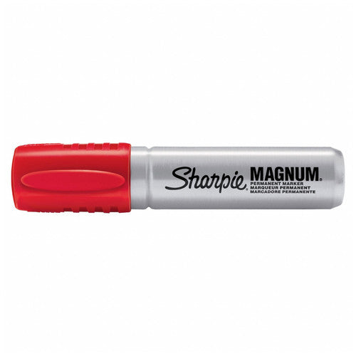 Sharpie Pro Magnum Permanent Marker Chisel Tip Red Box of 12