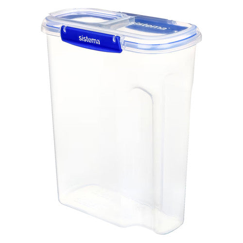 Sistema Klip It Plus Plastic Cereal Container 4.2L Dark Blue