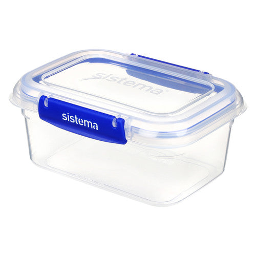 Sistema Klip It Plus Plastic Container Rectangle 1L Dark Blue