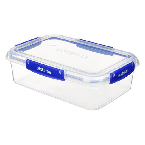 Sistema Klip It Plus Plastic Container Rectangle 2.2L Dark Blue