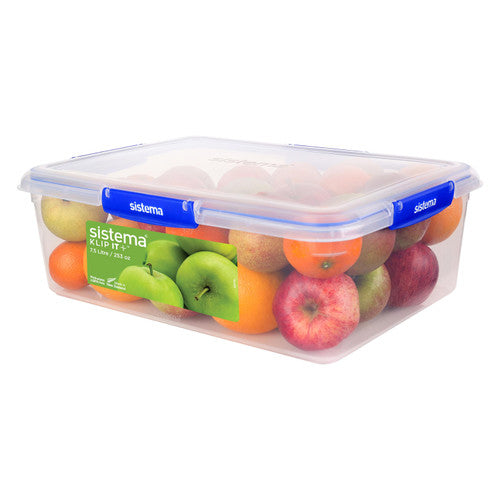 Sistema Klip It Plus Plastic Container Rectangle 7.5L Dark Blue